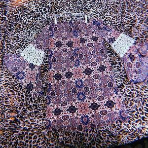 Off the shoulder flora blouse